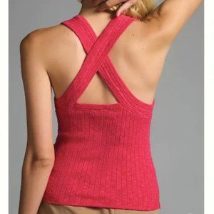 Brand New Pilcro Ribbed Knit Square-Neck Sweater Tank
